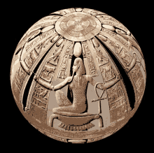 egyptian hieroglyphics sphere osiris