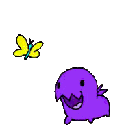 Zergling Butterfly Sticker - Zergling Butterfly Carbot Animations Stickers