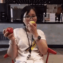 Chewing Eating GIF - Chewing Eating Apple GIFs