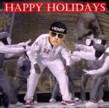 Happy Holidays Seasons Greeting GIF - Happy Holidays Seasons Greeting Dance GIFs
