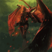 Flying Monster Gwent GIF - Flying Monster Gwent Gwent The Witcher Card Game GIFs