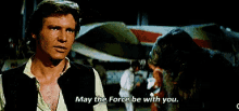 May The Force Be With You GIF - Star Wars Hans Solo Harrison Ford GIFs