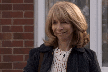 Gail Smiling And Looking To The Left Coronation Street GIF - Gail Smiling And Looking To The Left Coronation Street Corrie GIFs