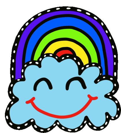 Rainbow Colors Sticker - Rainbow Colors Sky Stickers