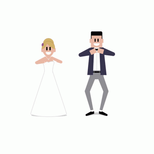 Bride And Groom Animation GIFs | Tenor