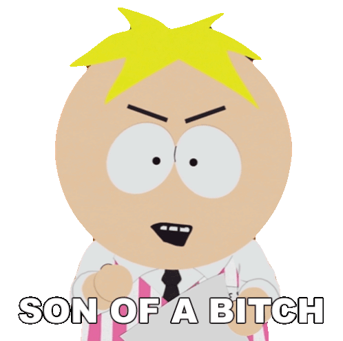 Son Of A Bitch Butters Stotch Sticker - Son Of A Bitch Butters Stotch South Park Dikinbaus Hot Dogs Stickers