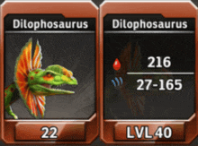 a picture of a diplophosaurus and a picture of a lv40 diplophosaurus