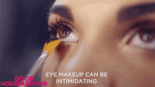 Eye Makeup Can Be Intimidating Intimidating GIF - Eye Makeup Can Be Intimidating Eye Makeup Intimidating GIFs