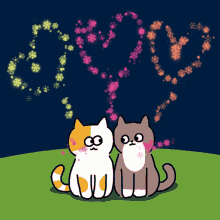 Cat Couple GIF - Cat Couple Love GIFs