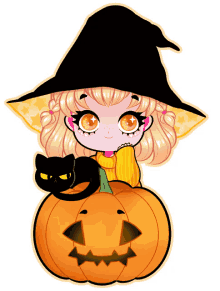 halloween spooky witch kawaii cute