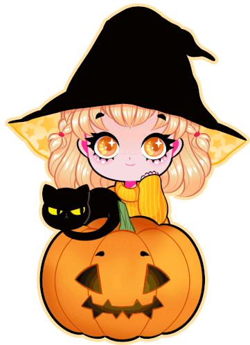 Halloween Spooky Sticker - Halloween Spooky Witch Stickers
