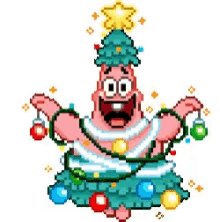 Christmas Patrick Star GIF