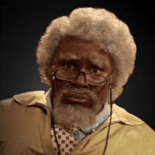 a man with glasses and a beard wearing a jacket and tie