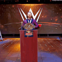 Sami Zayn Intercontinental Champion GIF - Sami Zayn Intercontinental Champion Slammy GIFs