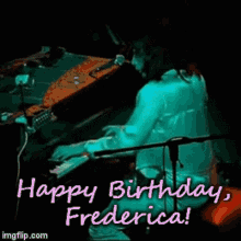 Happy Birthday Frederica Freddie Mercury GIF - Happy Birthday Frederica Freddie Mercury Queen Band GIFs
