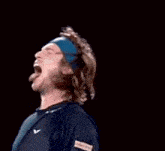 Andrey Rublev Head Shake GIF - Andrey Rublev Head Shake Tongue Out GIFs