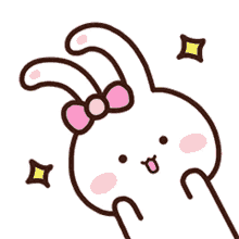 bunny cute smiling happy twinkle