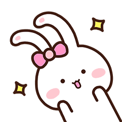 Bunny Cute Sticker - Bunny Cute Smiling Stickers