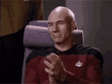 Picard Clap GIF - Picard Clap Nod GIFs
