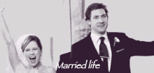 Pam & Jim Married Life GIF - Married Life Married The Office GIFs