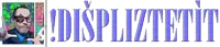 a cartoon of a man wearing sunglasses and the words " displaztetit " below him