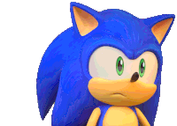 Worried Sonic The Hedgehog Sticker