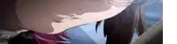 a close up of a person 's face in a cartoon .