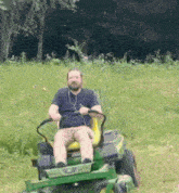 Dusty Slay Lawn Mower GIF
