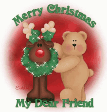 Merry Christmas My Dear Friend GIF