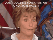Judge Judy Only Fans GIF - Judge Judy Only Fans Dont Judge Me GIFs