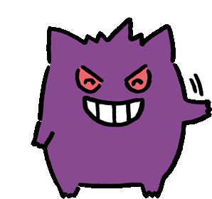 Pokemon Gengar Sticker - Pokemon Gengar Happy Stickers