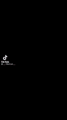 a tik tok video with a black background and a tik tok logo on it .
