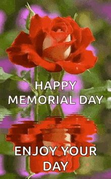 Happy Memorial Day Flowers GIF