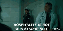 Hospitality Is Not Our Strong Suit Sorry GIF - Hospitality Is Not Our Strong Suit Sorry Apology GIFs
