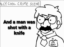 And A Man Was Shot With A Knife Eddsworld GIF - And A Man Was Shot With A Knife Eddsworld Eddsworle Tom GIFs