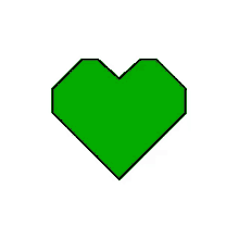 green heart heart beat