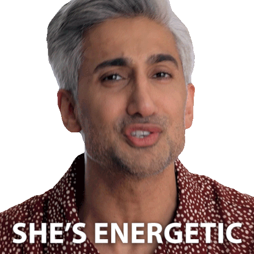 She'S Energetic Tan Sticker - She'S Energetic Tan Queer Eye Stickers