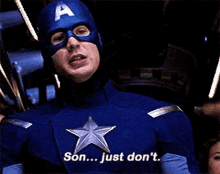 Captain America Hawkeye GIF - Captain America Hawkeye Son GIFs