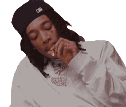 Smoke Wiz Khalifa Sticker - Smoke Wiz Khalifa Smoking Stickers