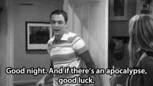 The Big Bang Theory Good Night GIF - The Big Bang Theory Good Night Sheldon GIFs
