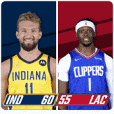 Indiana Pacers (60) Vs. Los Angeles Clippers (55) Half-time Break GIF - Nba Basketball Nba 2021 GIFs