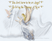 Angels You Dont Have To Be An Angel GIF - Angels You Dont Have To Be An Angel To Bring The Message Of Love GIFs
