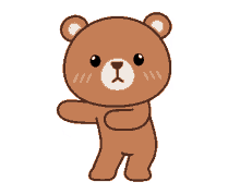 kawaii anime cute bear dance