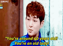 Onew Old 40yearsold GIF - Onew Old 40yearsold Old Lady GIFs