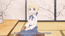 Saber Fate Stay Night GIF - Saber Fate Stay Night Waiting For Food GIFs