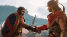 Assassins Creed Odyssey Hand Shake GIF - Assassins Creed Odyssey Hand Shake Thanks GIFs