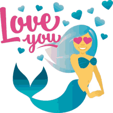 love you mermaid life joypixels i love you set my eyes for you