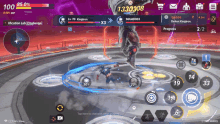 a screenshot of a video game showing captain america and kingtron