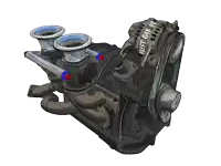 a drawing of a car engine with the words just gif it on the side