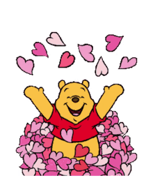 hearts pooh bear